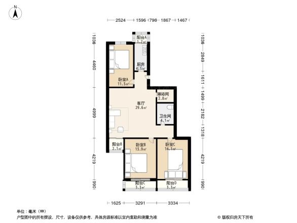 烧酒胡同户型图