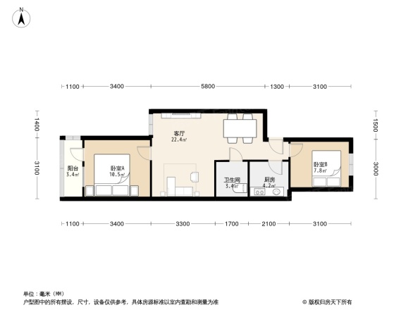 北关中学家属楼户型图