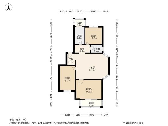 通州京华园户型图