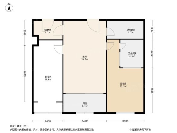 中堂紫熙台公寓户型图