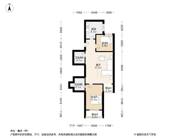 东中公寓户型图