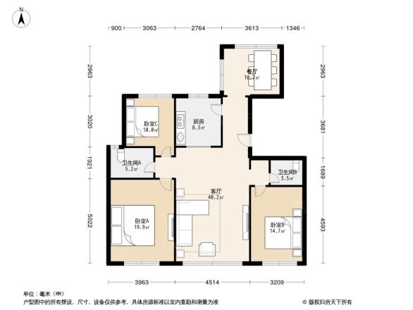 蓝爵公馆户型图