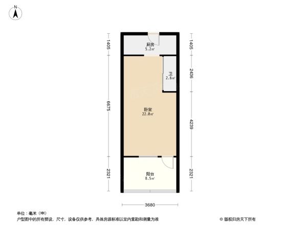 上园村甲6号院户型图