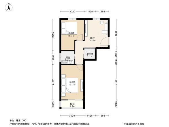 运河西大街8号院户型图