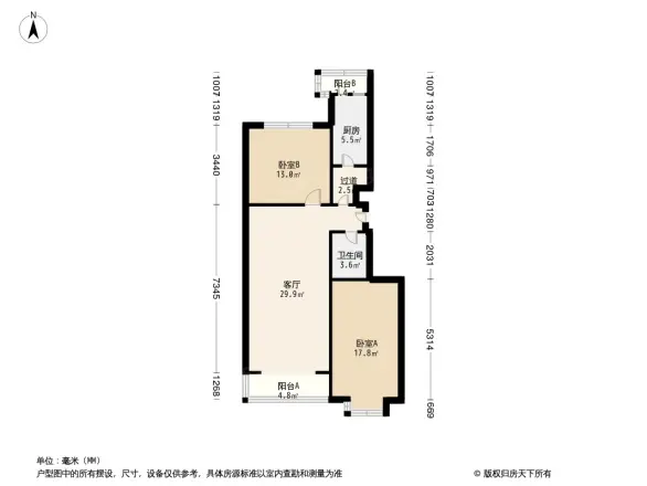 西上园小区户型图
