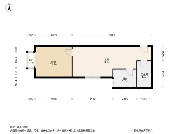 晓月苑四里户型图