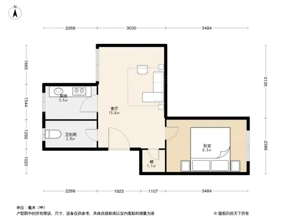贾家花园甲1号院户型图