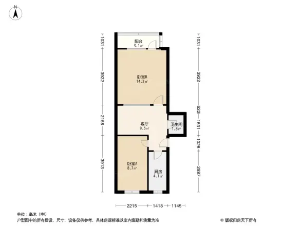 向新西里户型图