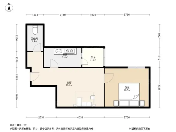 双泉堡甲1号户型图