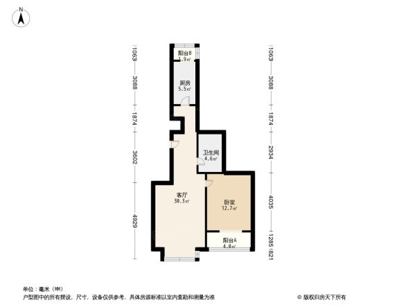 西上园小区户型图