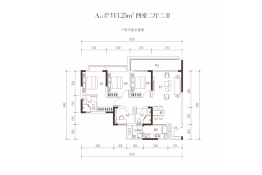 御园丰锦4室2厅1厨2卫建面113.25㎡