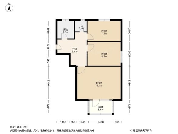 光明里(丰台)户型图