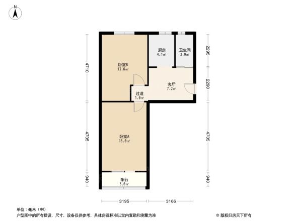 二轻局宿舍户型图
