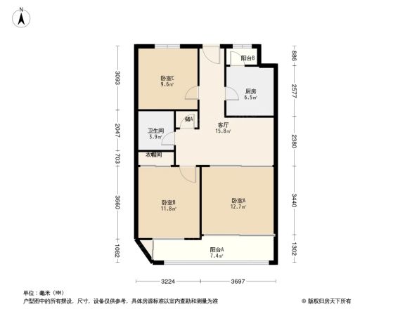 京友公寓户型图