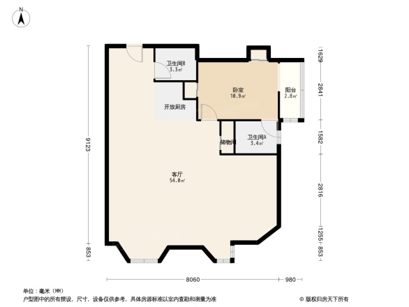 香榭舍户型图