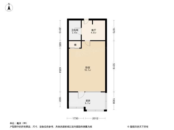 双安青年公寓户型图