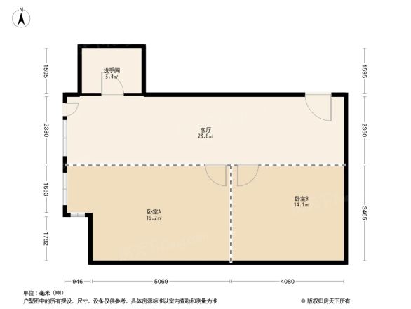 豪柏大厦公寓户型图
