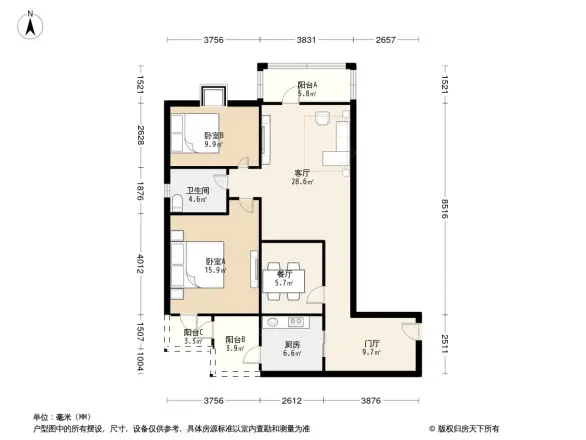 世纪宝鼎户型图