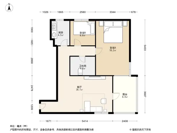 枫蓝国际户型图