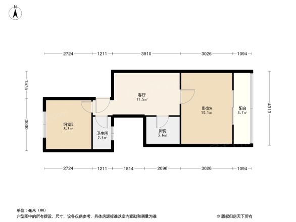 苹果园东口建行楼户型图