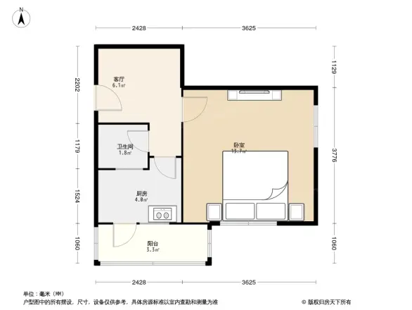 三间房南里7号院户型图