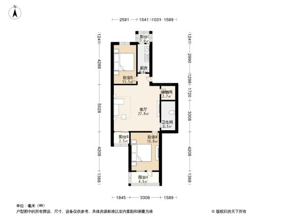 烧酒胡同户型图