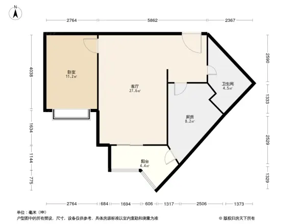 双花园南里二区户型图