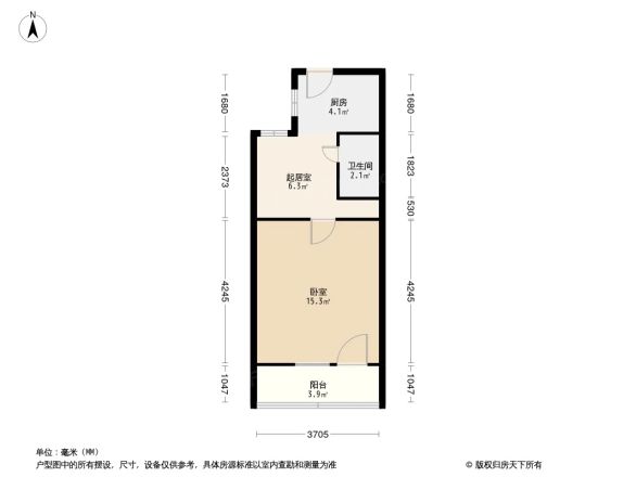 上园村甲6号院户型图