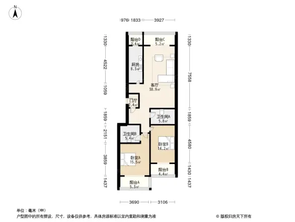 儒林苑户型图