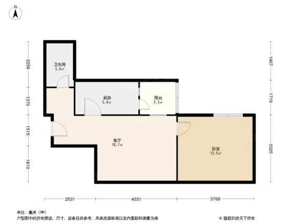 双泉堡甲1号户型图