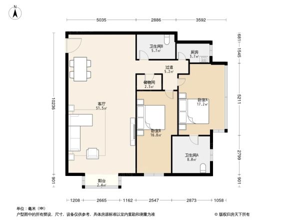 华龙大厦户型图