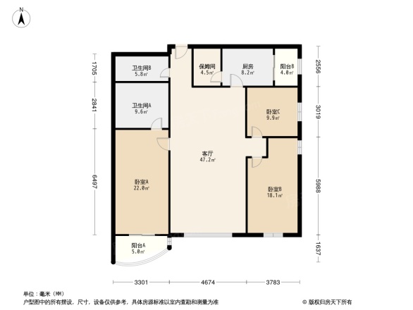 中景濠庭户型图