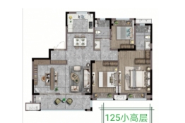 众安·未来里（顺源雅园）4室2厅1厨2卫建面125.00㎡