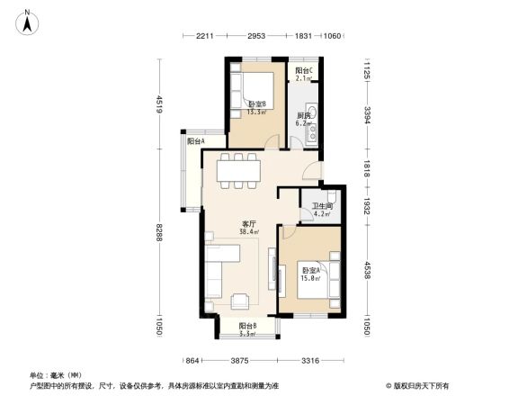 龙跃苑东二区户型图