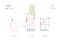 B1户型光瀑墅160㎡