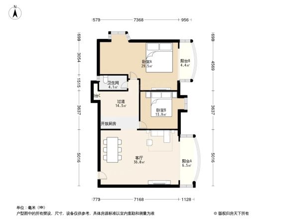 万地名苑户型图