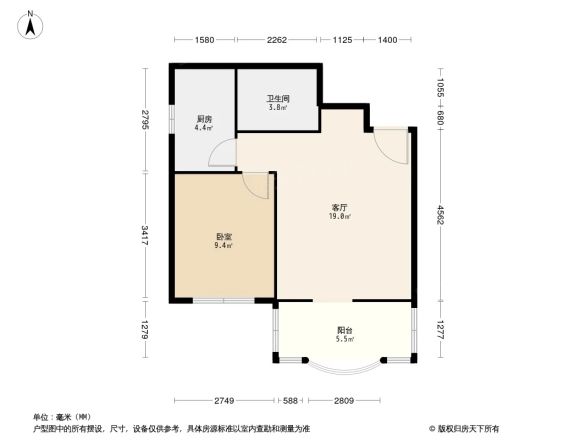 听涛雅苑别墅户型图