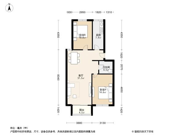 龙跃苑东二区户型图