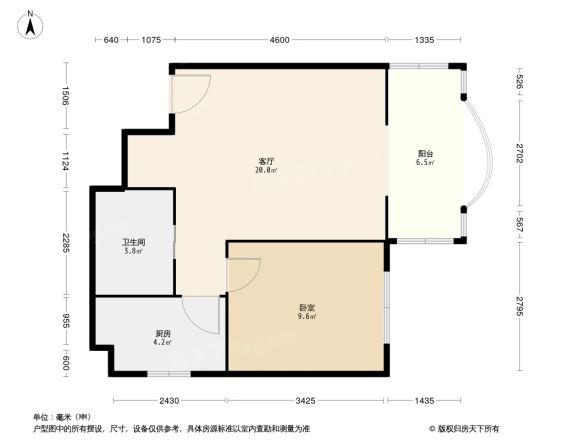 听涛雅苑别墅户型图