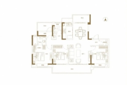 华樾花园4室2厅1厨2卫建面143.00㎡