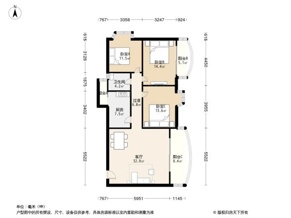 万地名苑户型图