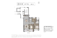 四期D户型114㎡