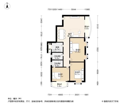 万地名苑户型图