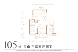 保利·和唐悦色3室2厅1厨2卫建面105.00㎡