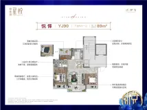 碧桂园星悦悦怿89㎡户型