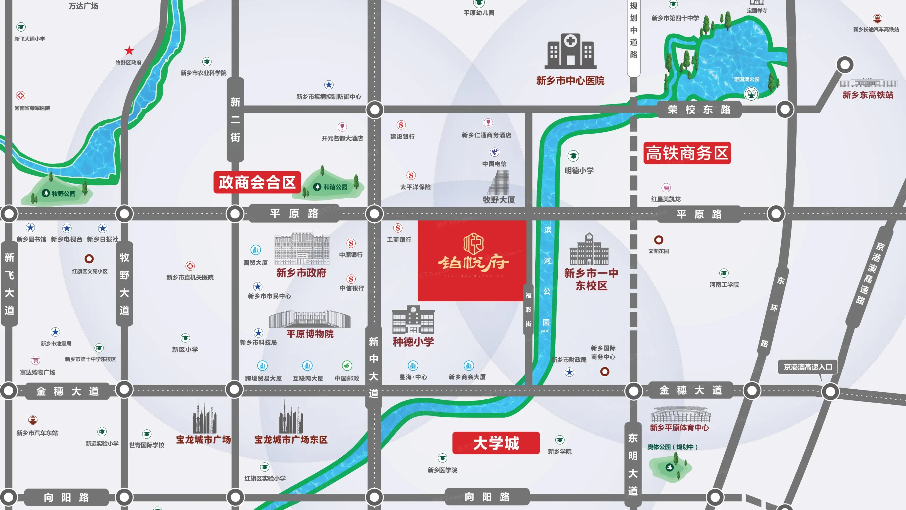 昌建汇丰铂悦府交通图