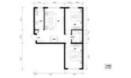 御东观澜湾2室2厅1厨1卫建面93.81㎡