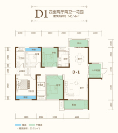 保丰·金鼎江山4室2厅1厨2卫建面145.14㎡