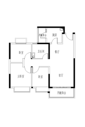 郑州恒大养生谷3室2厅1厨1卫建面100.00㎡