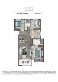 郑州·洺悦天玺3室2厅1厨2卫建面114.0㎡